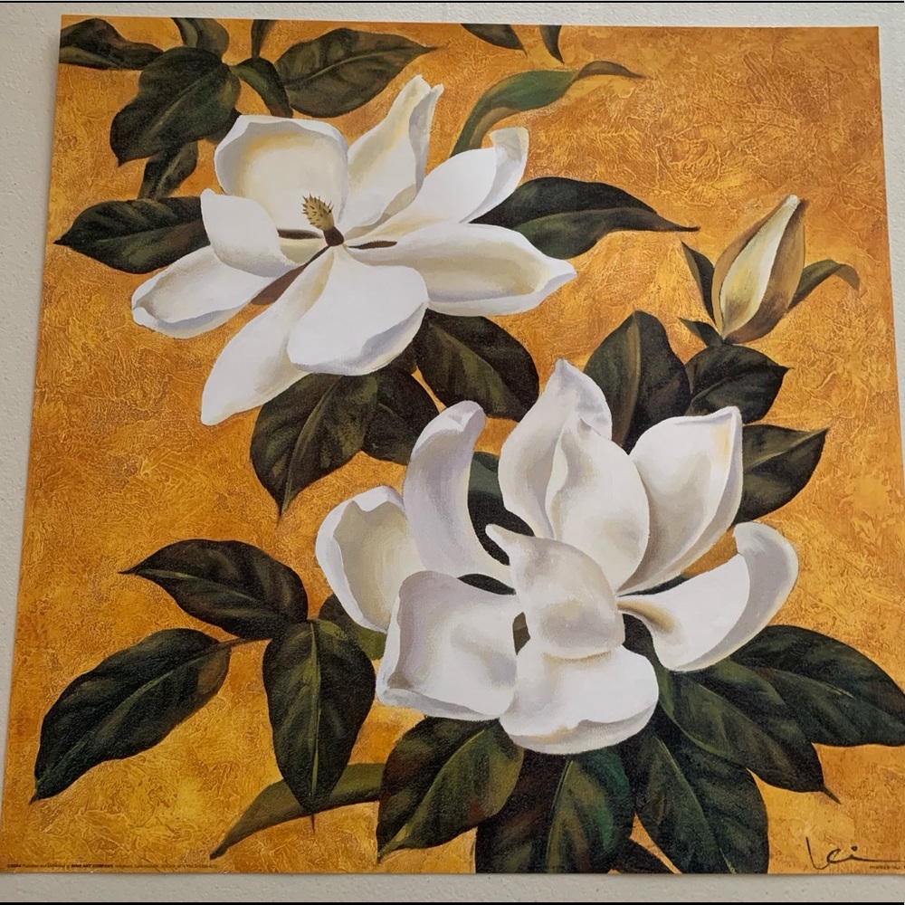 Flowery print by Dian Art Company Signed
